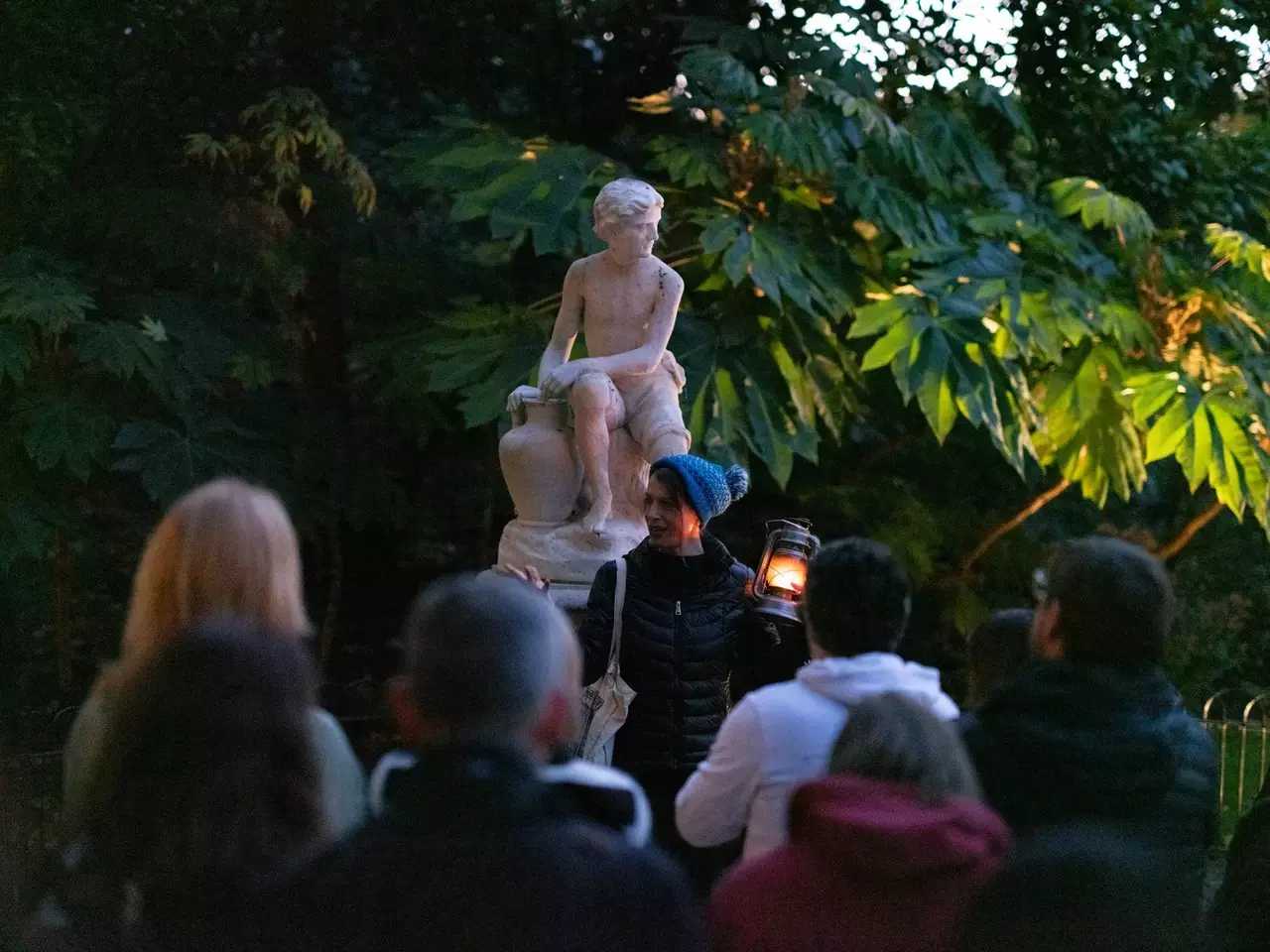 Adults on a Night Walk in The Green Park