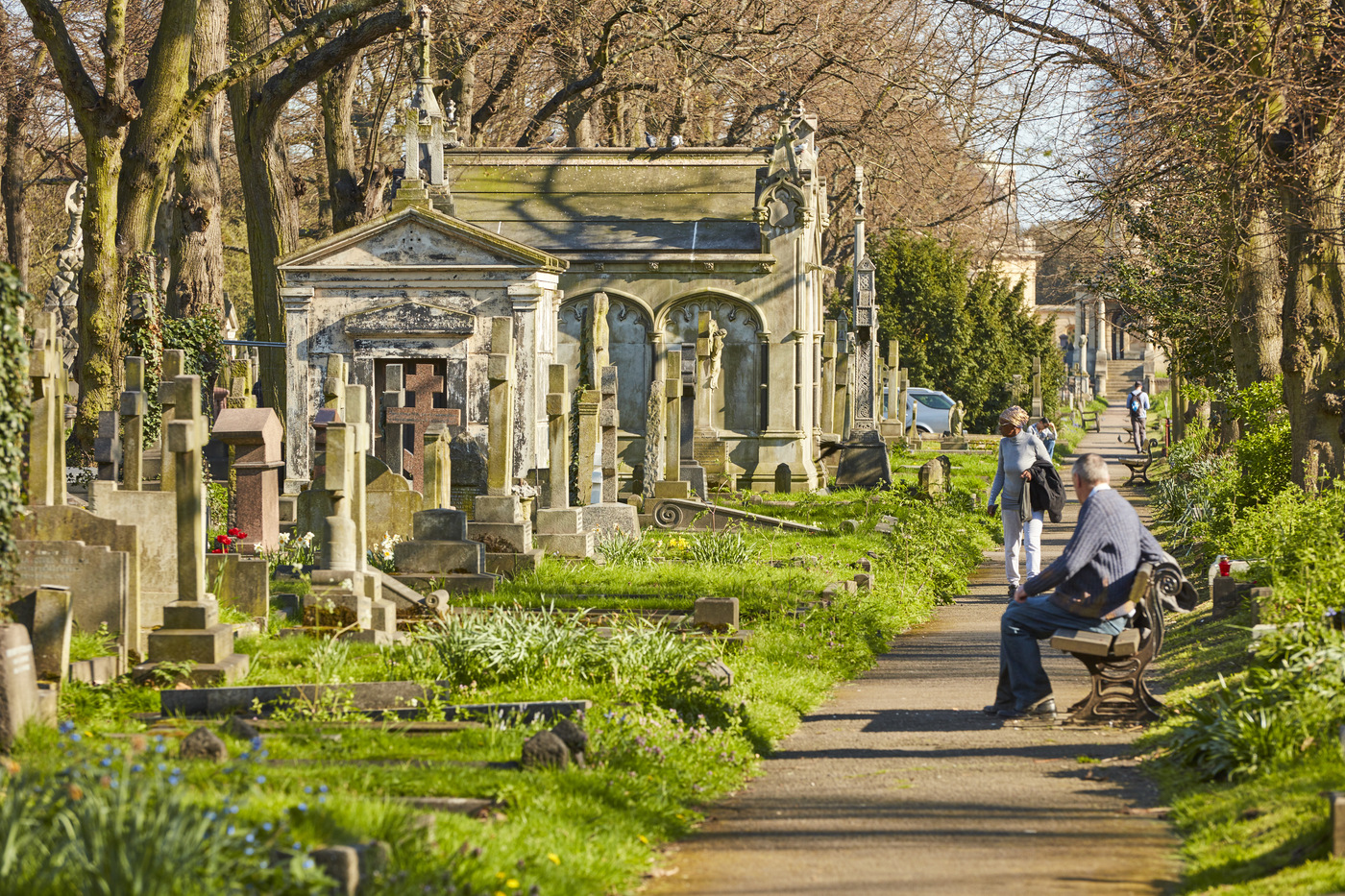 A path in Brompton cemetery 