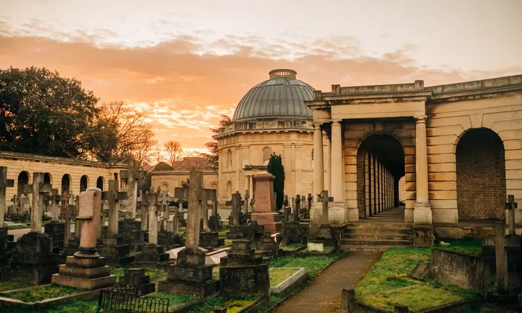 Brompton Cemetry in winter