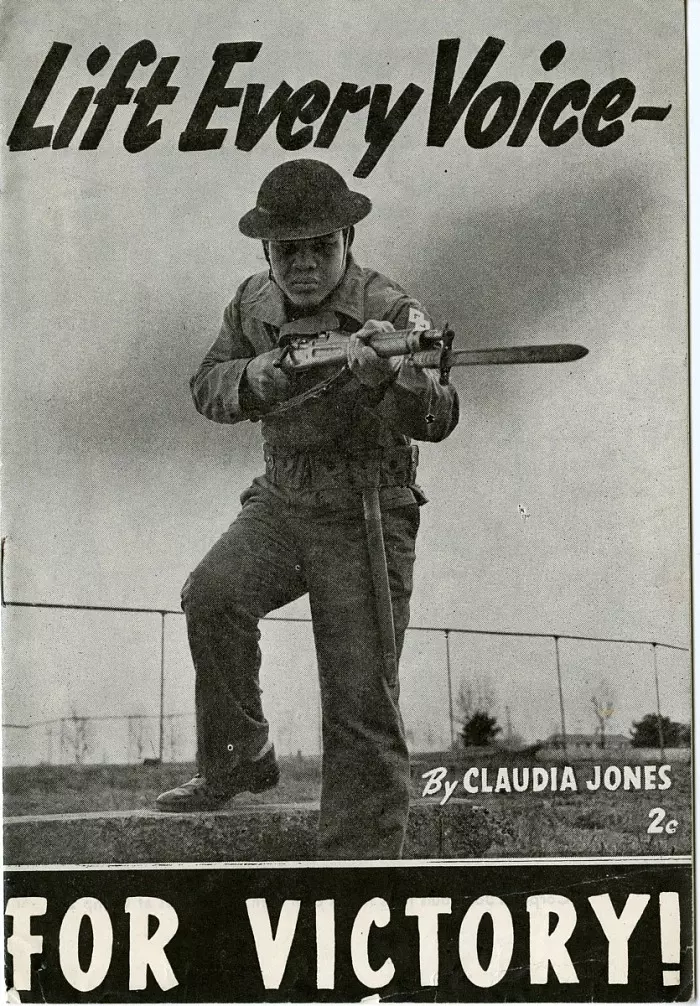 Wartime poster featuring Joe Louis, 1942