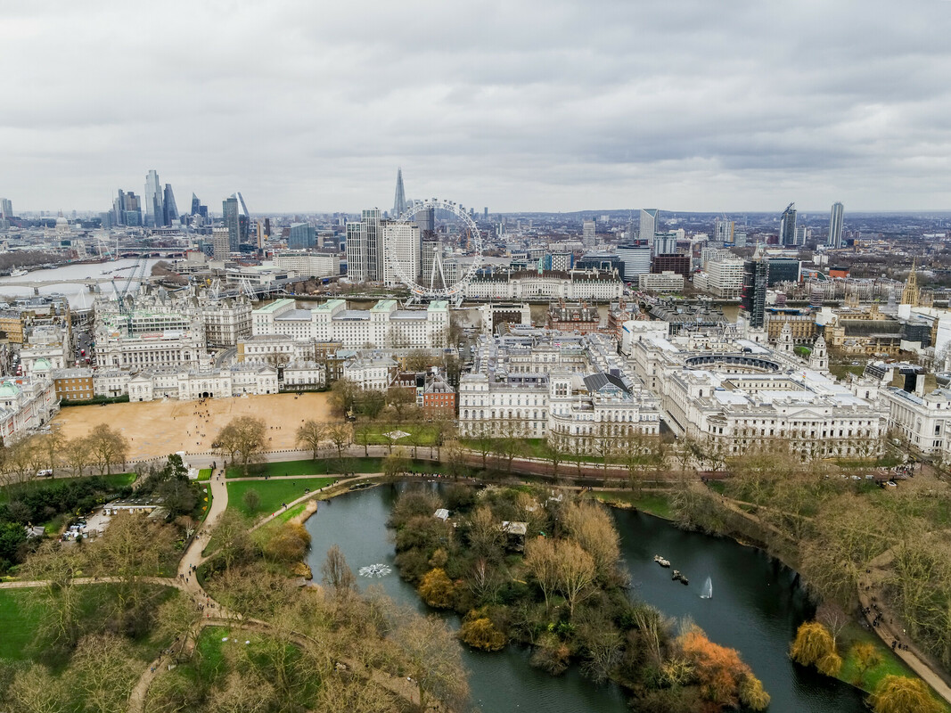 St. James's Park in winter