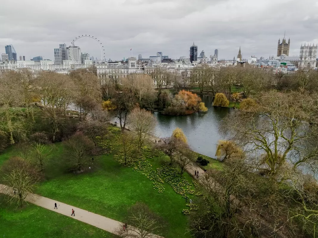 St James's Park in winter 